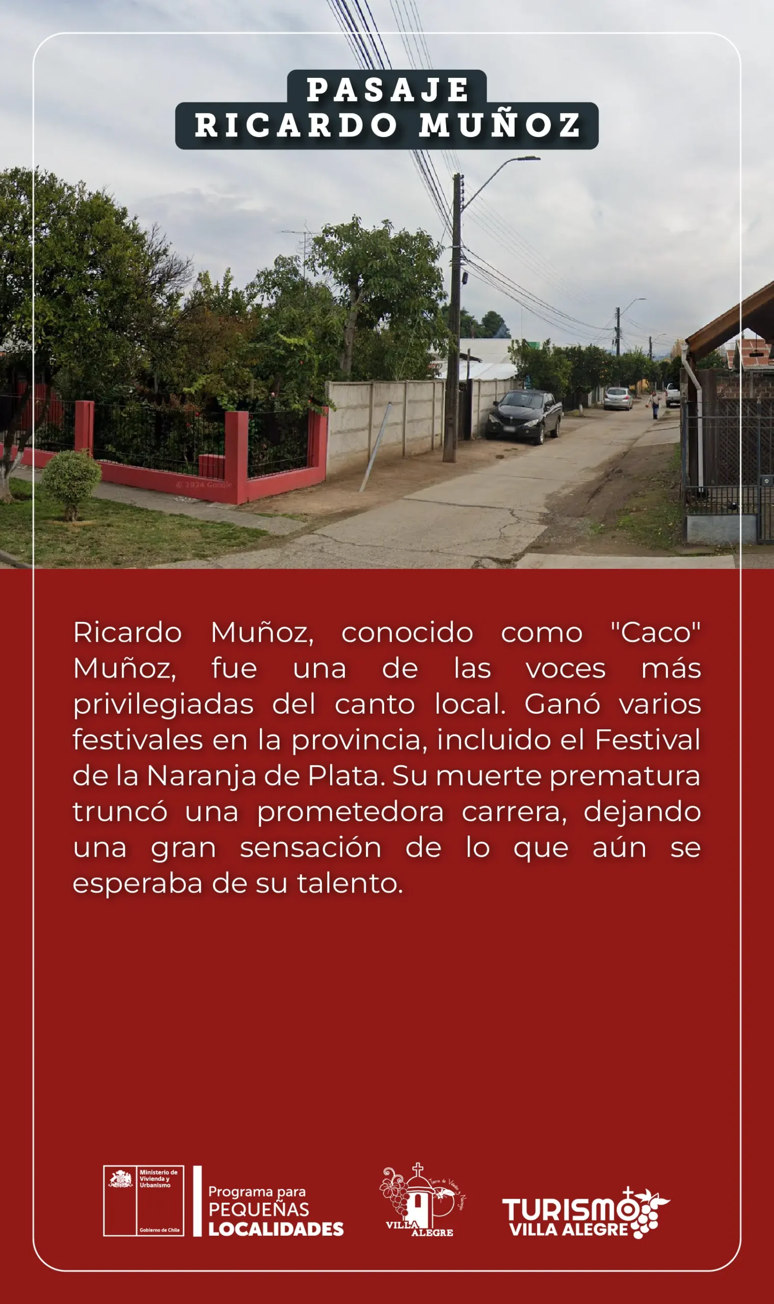 16.- Pasaje RICARDO MUÑOZ