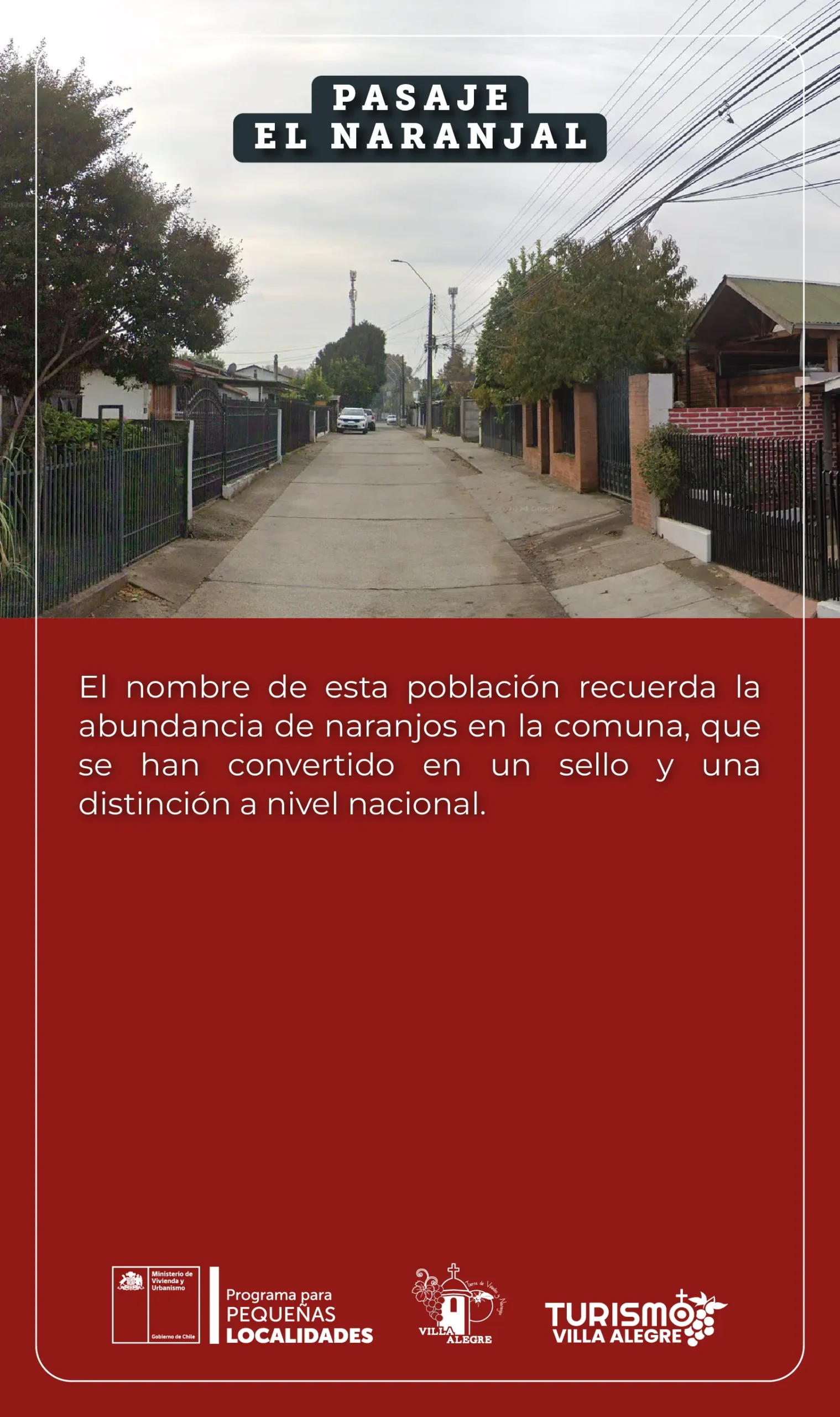 17.- Pasaje El Naranjal