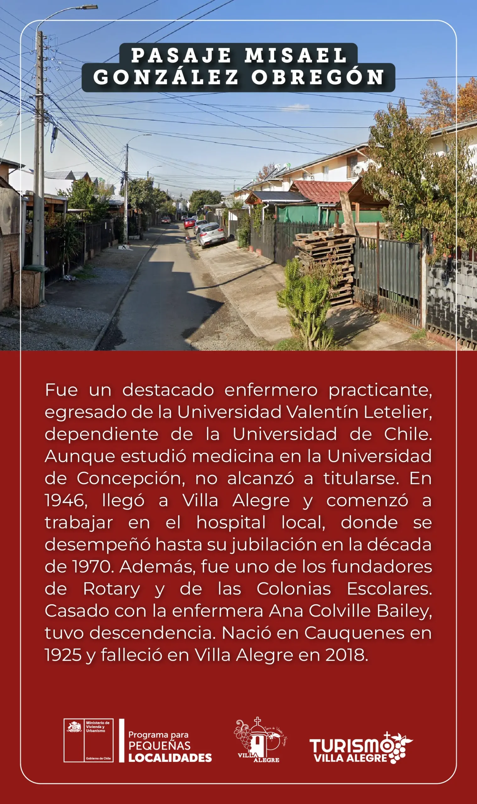 36.- PASAJE MISAEL GONZÁLEZ OBREGÓN