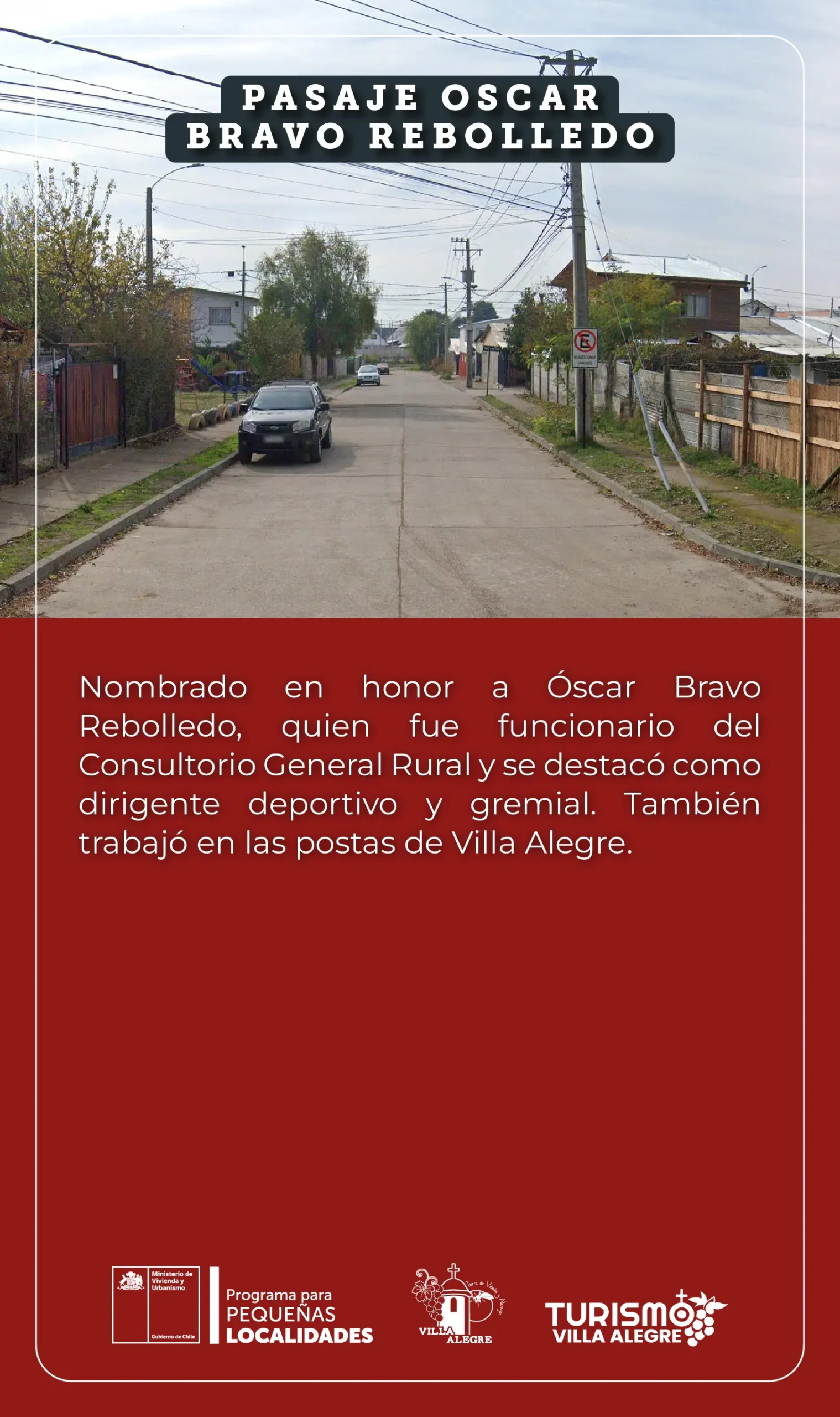 39.- PASAJE OSCAR BRAVO REBOLLEDO