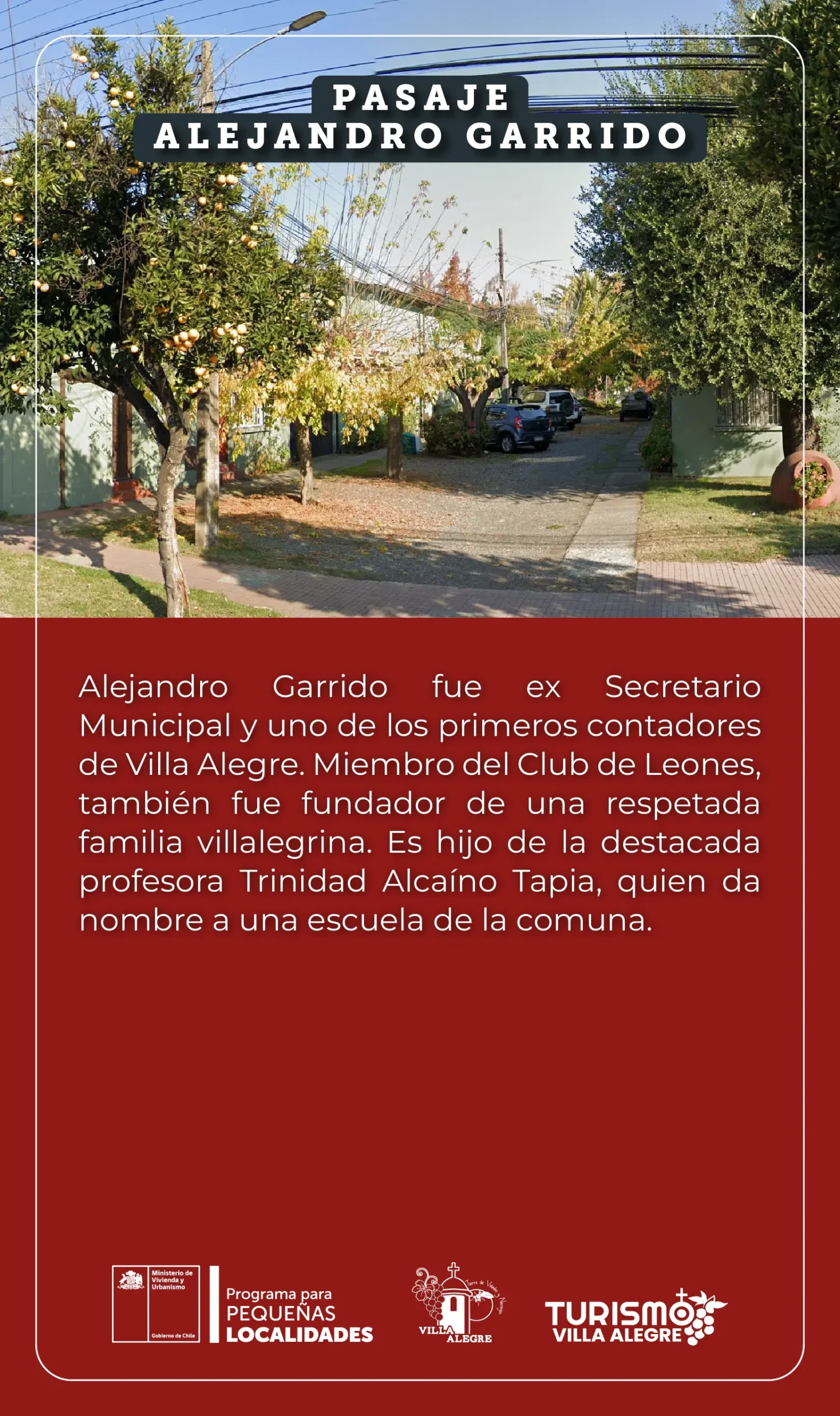 9.- Pasaje ALEJANDRO GARRIDO