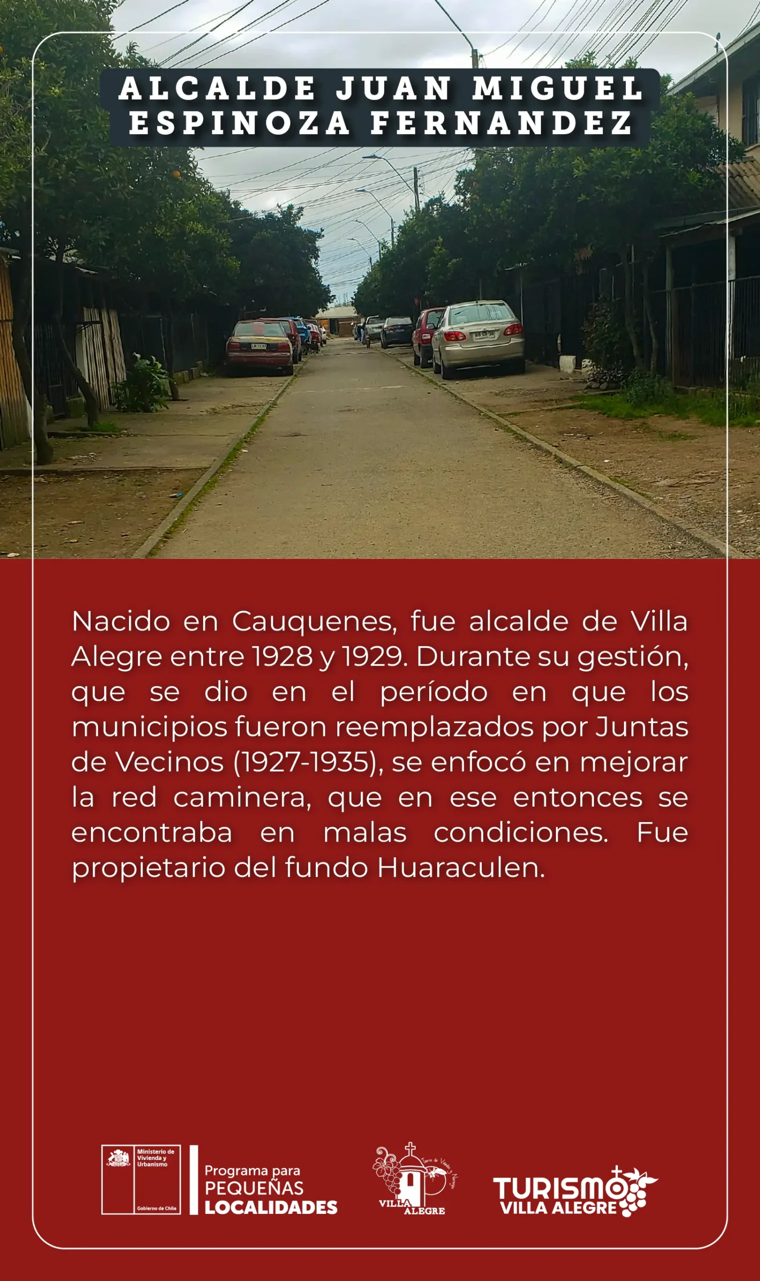 ALCALDE JUAN MIGUEL ESPINOZA FERNANDEZ