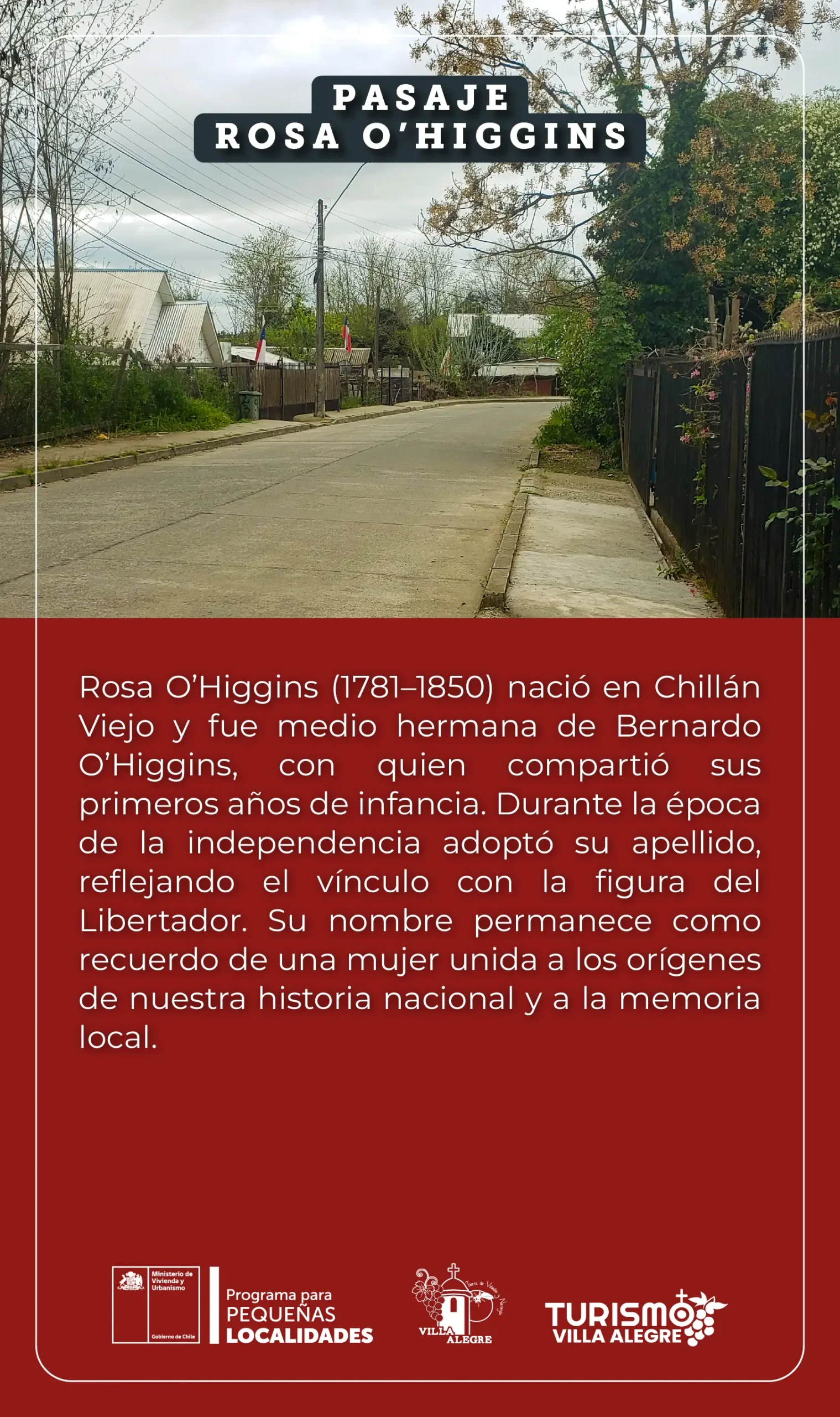 Pasaje ROSA O’HIGGINS